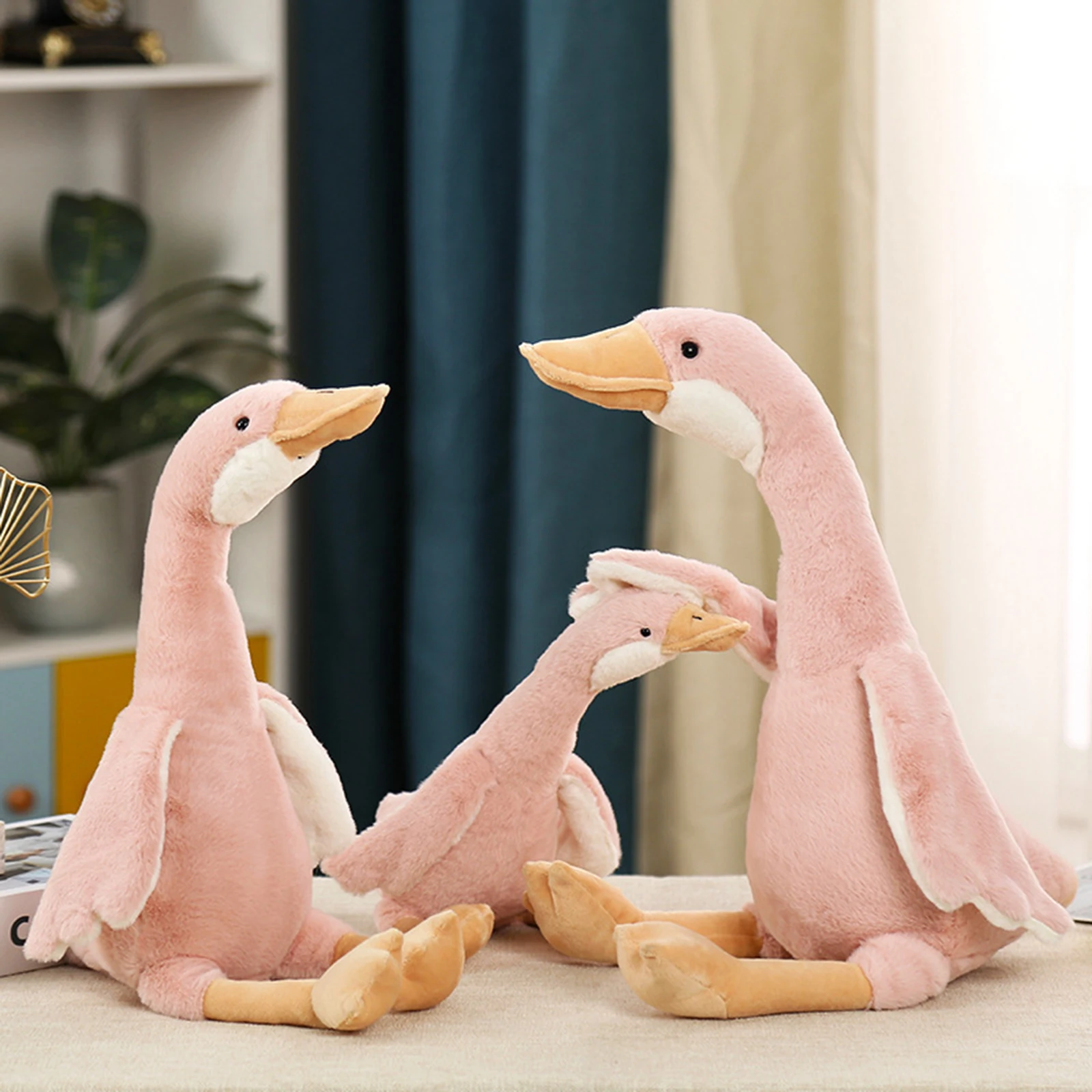 40cm Long Neck Goose Stuffed Plush Doll Cute Soft Stuffed Dolls Plushie Animals Toys for Kids Baby Children Birthday Gifts