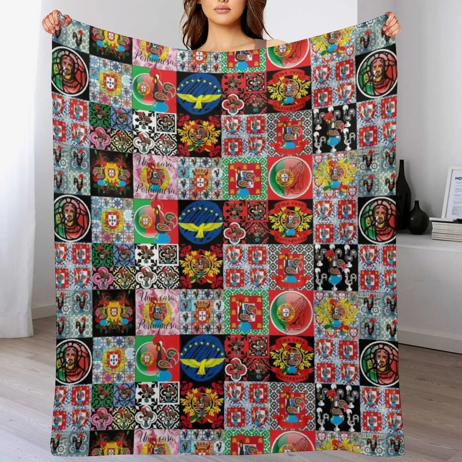 

Portuguese culture Throw Blanket Soft Comfort Blanket for Reading Watching TV