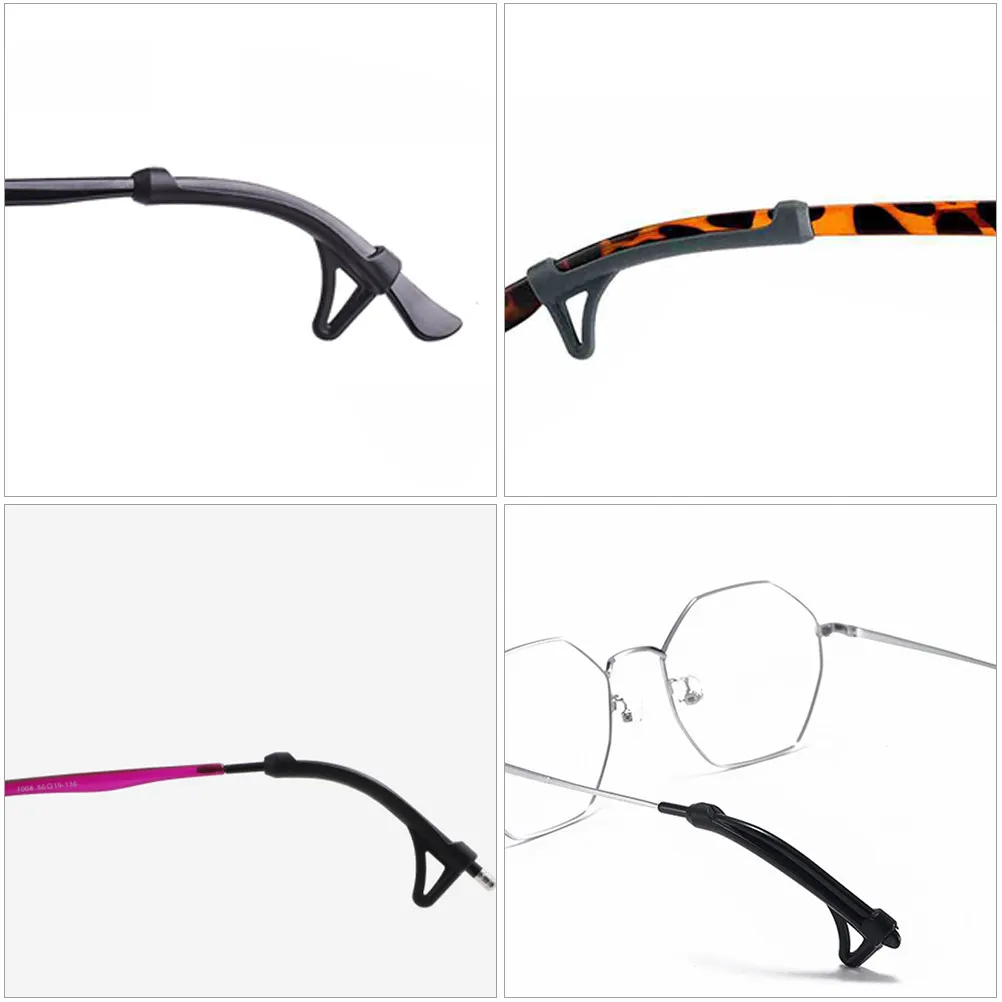 Anti-Slip Silicone Ear Hooks for Glasses – 6-12mm Metal Frames, Comfortable Sports & Daily Wear