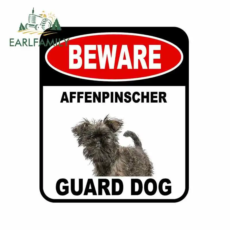 EARLFAMILY 13 سنتيمتر x 11 سنتيمتر حذار قصب كورسو الحرس الكلب سيارة ملصق غطاء الخدوش مركب تسجيل JDM كلب ملصق مائي تحذير ملصقات #5