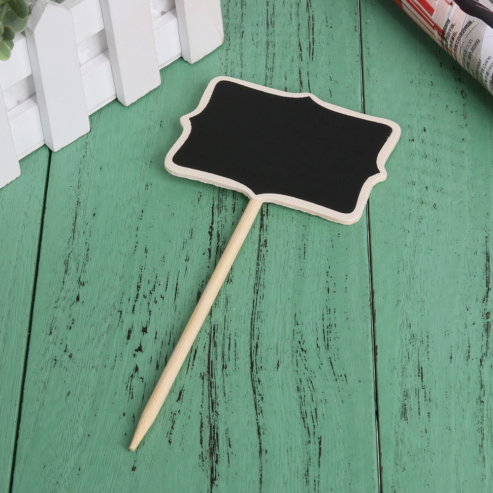 

20Pcs Wood Mini Chalk Board Small Blackboard Child Chalkboard Rectangle Chalkboard for Weddings