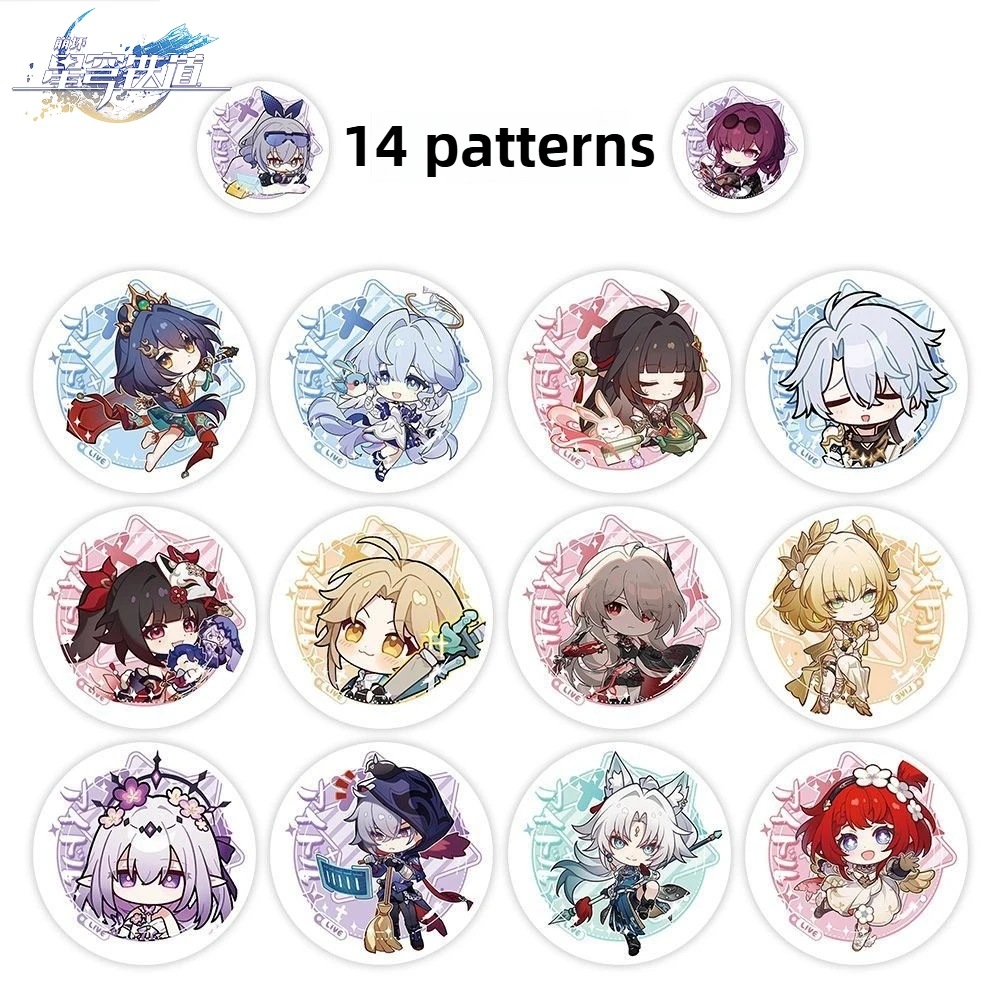 Honkai: Star Rail Game Merch Decorative Stickers Tingyun Guinaifen Yukong Natasha Sampo Hook Computer Journal Sticker