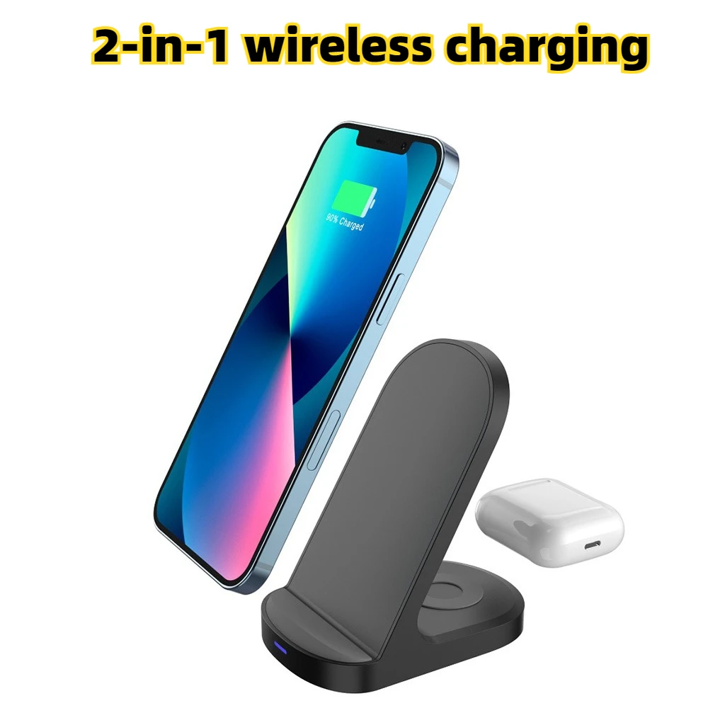 

Портативная беспроводная зарядка 15 Вт, быстрая зарядка, подставка для мобильного телефона, многофункциональная беспроводная зарядка