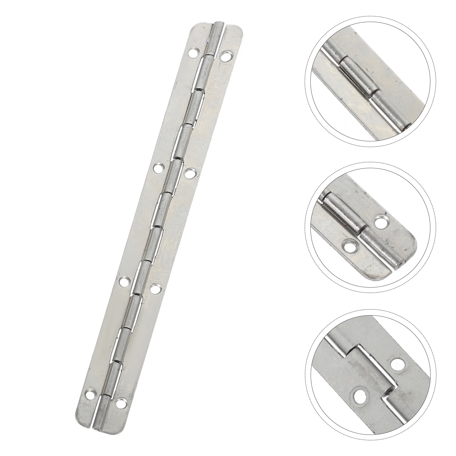 

6 Pcs Piano Hinge Small Hinges Long Jewelry Case Decorative Metal for Crafts Wooden