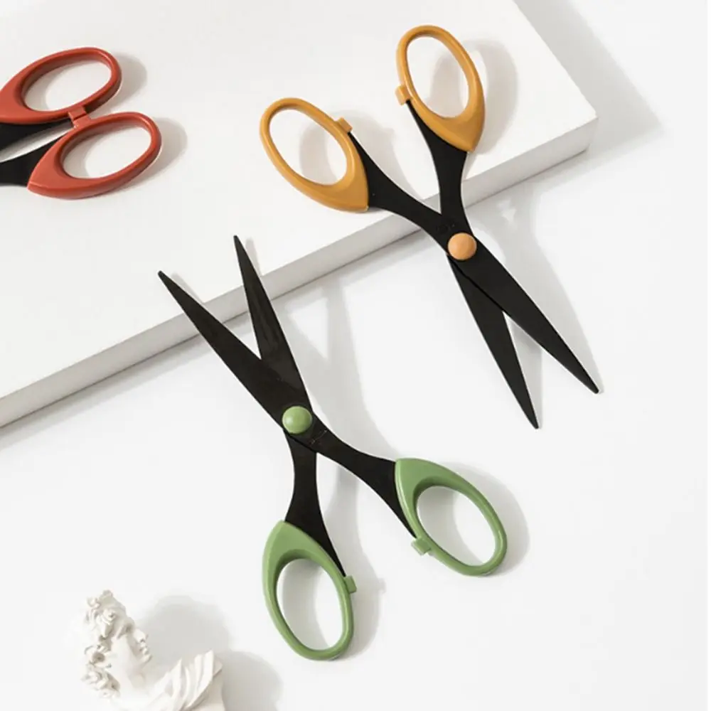 Safe Students Craft Paper-Cutting Tool Stainless Steel Blade Art Scissor Stationery Supplies