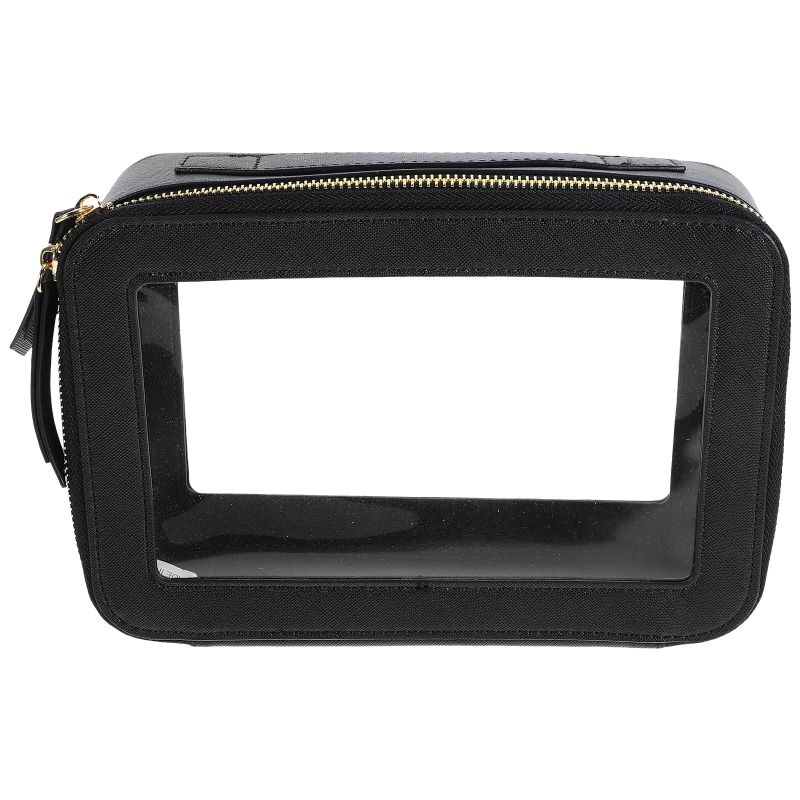 

Travel Bag Clear Pvc Window Large Opening Leak-Resistant Reinforced Seams Lightweight Waterproof Makeup Organizer For