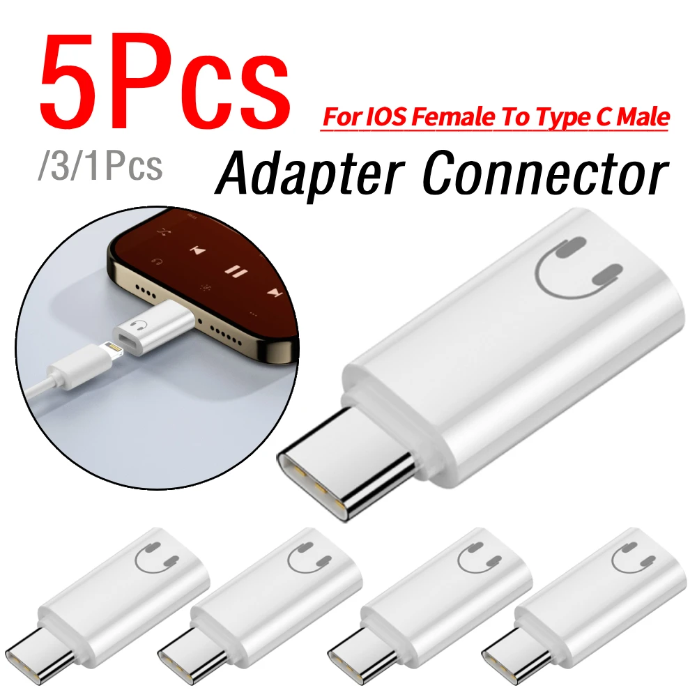 For IOS Female To Type C Male Adapter USB C To IOS Adapter USB Type-C Adapter Headphone Adapter for iPhone 15/16 Accessories