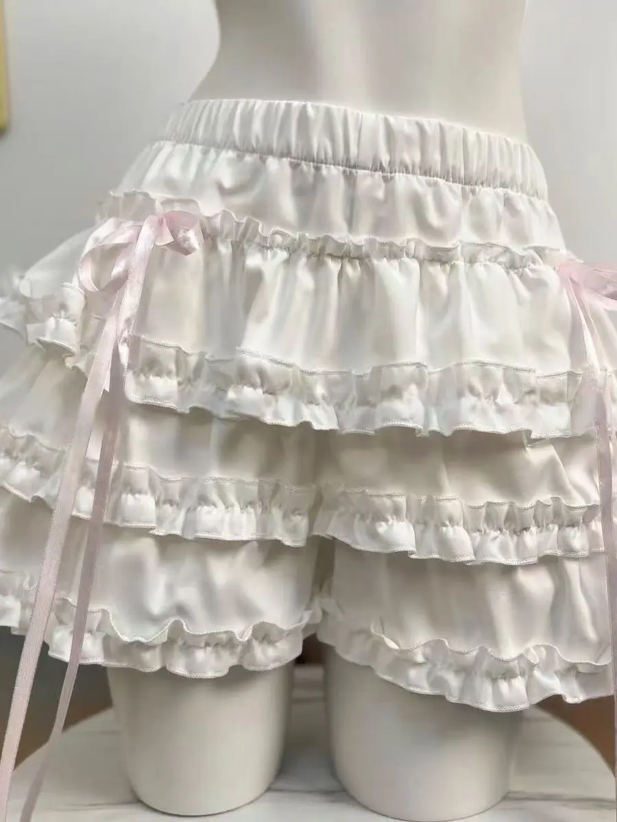 Sweet Girl Slim Fit Cake Skirt Half Body High Waist Puffy Short Skirt New Style Princess Style No Ironing Required Daily Wear