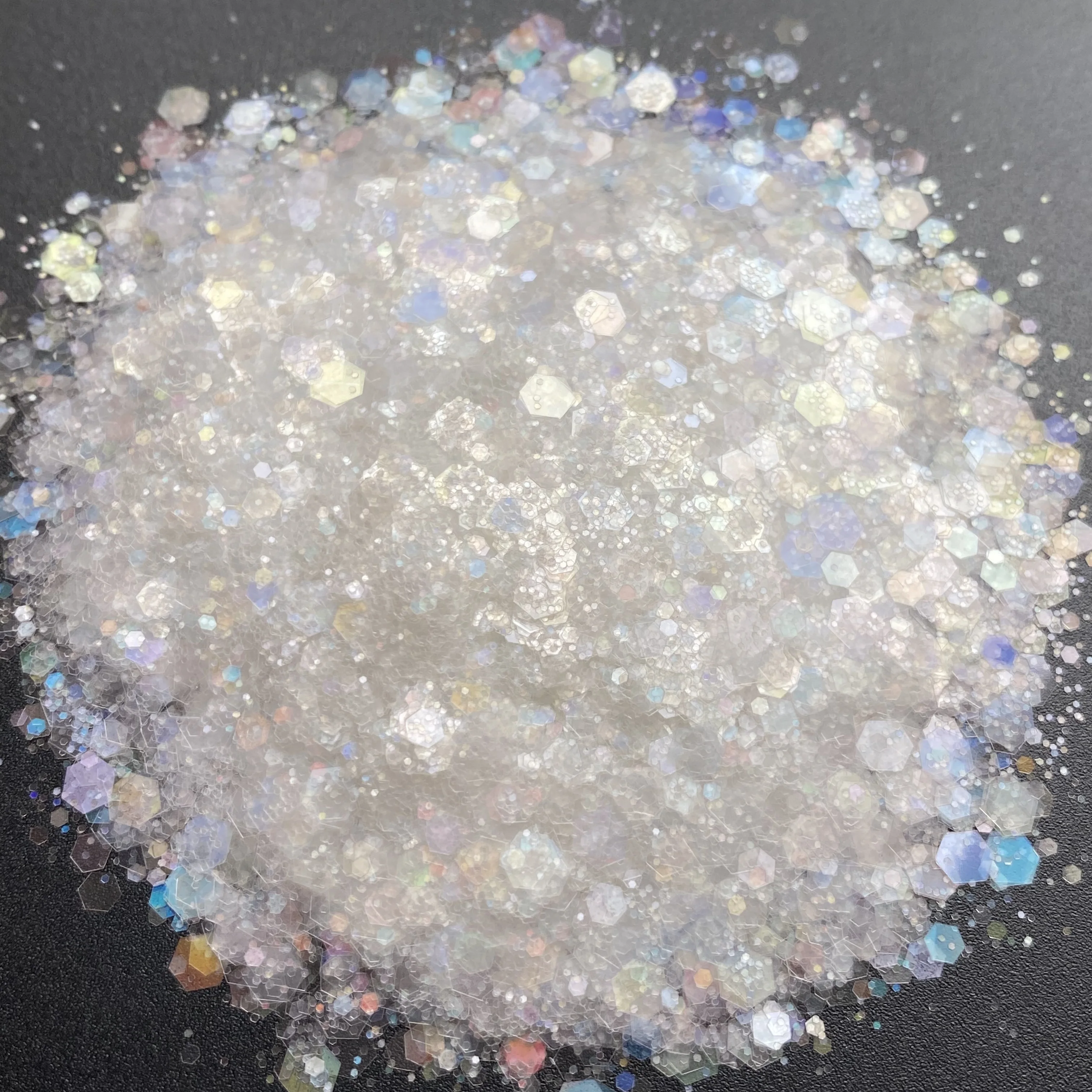 

50g/Bag High Quality Nail Art Resin Sequins Glitter Bulk Cosmetic Holographic Chunky Mixed Slice Flakes For Crafts DIY Holiday