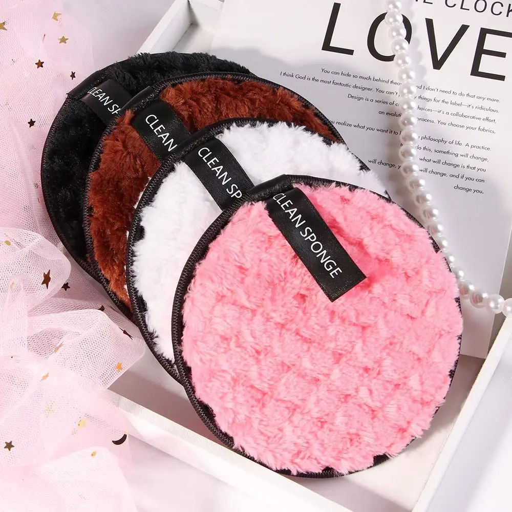 Weiche Frauen Gesichts reiniger Mikro faser Make-up Reinigung Gesichts pads kosmetische Puff Power Puff kosmetische Werkzeuge Make-up Entferner