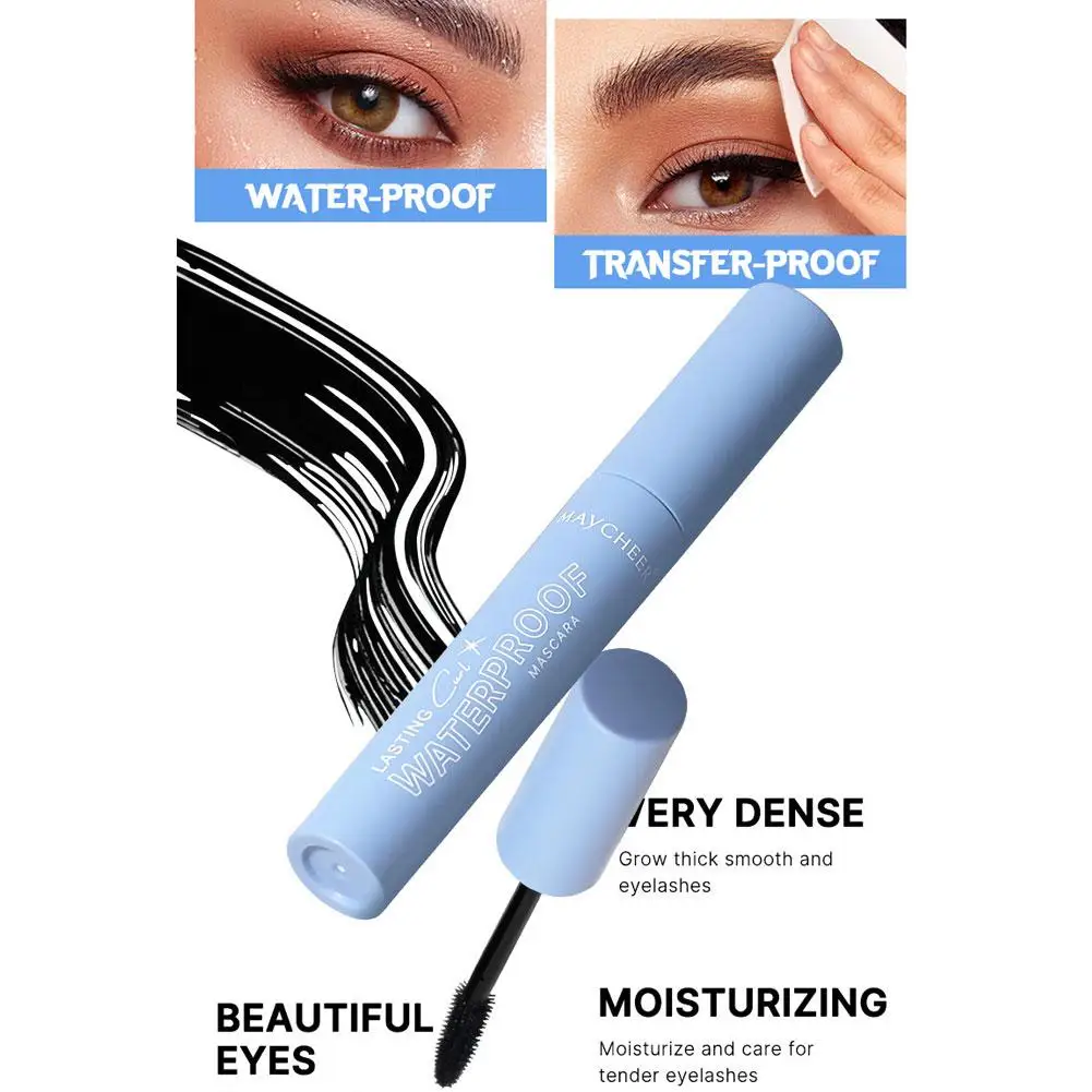 Maycheer Zwarte Gekrulde Wimpers Mascara Verlengt Wimpers Waterdicht Drogen Snelle Vrouwelijke Wimpers Blijvende Natuurlijke Make-Up Lang R3f1