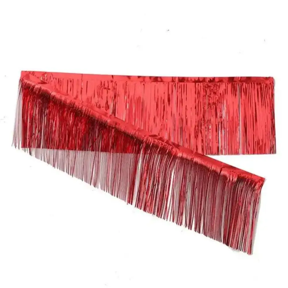 2m Glitter Fringe Banner Wedding Party Background Decor Outdoor Grand Performance Festive Events Decoration Artware