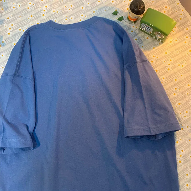 Phụ Nữ Áo Thun Y2k Áo Tee Hip Hop Dạo Phố Harajuku Cô Gái Nhật Bản In Hình Mùa Hè Hàn Quốc Tay Ngắn Thun Cotton Quần Áo