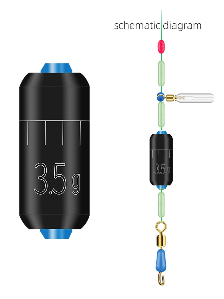 DNDYUJU 25 pièces combinaison plomb de pêche 1.5g-5.0g plombs règle de pêche ensemble de plomb remplacer rapide accessoires de pêche attirail