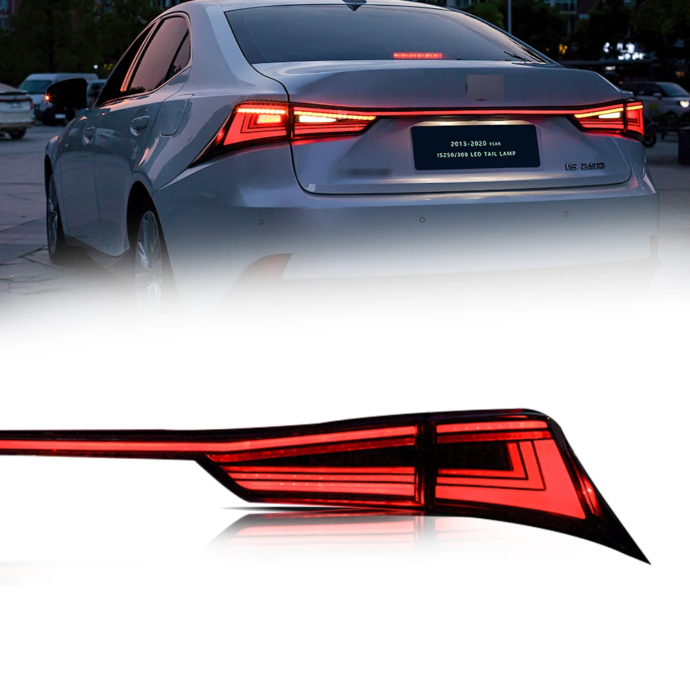 

Factory Wholesales Led Tail Lights For Lexus 2013-2020 IS 250 350 Tail Lamp With LED Trunk Lamp Spoiler