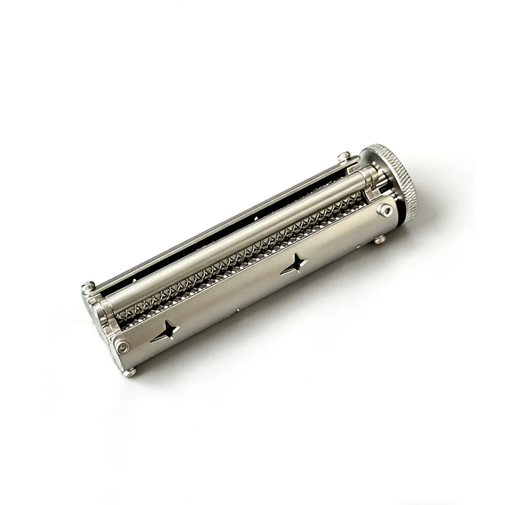 ø6.0mm Roll Filters Slim Manual Cigarette Rolling Machine Solid Brass Shell & Steel Roller Handheld Tobacco Roller for 78mm Roll
