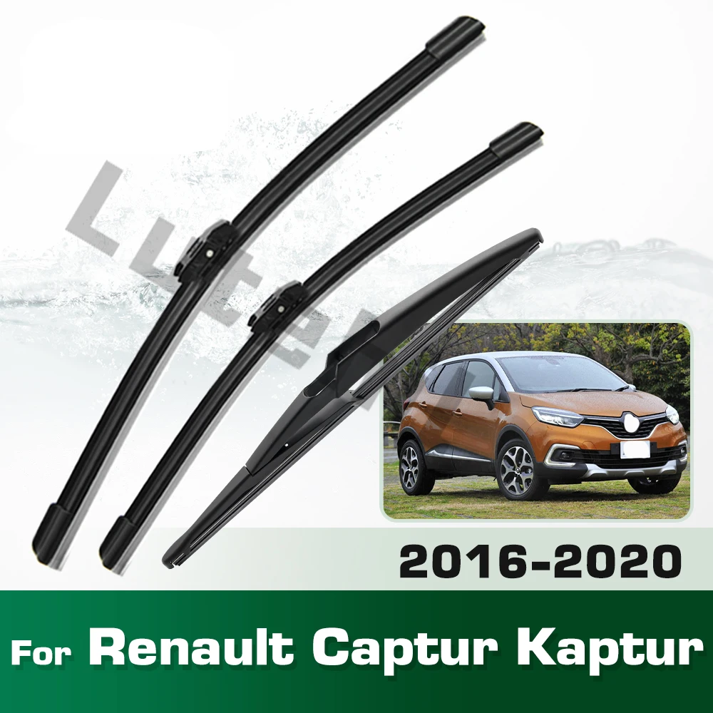 Wischer lhd vordere und hintere wischer blätter für renault captur kaptur 2016-2020 windschutz scheibe windschutz scheibe fenster bürsten 26 "16" 12"
