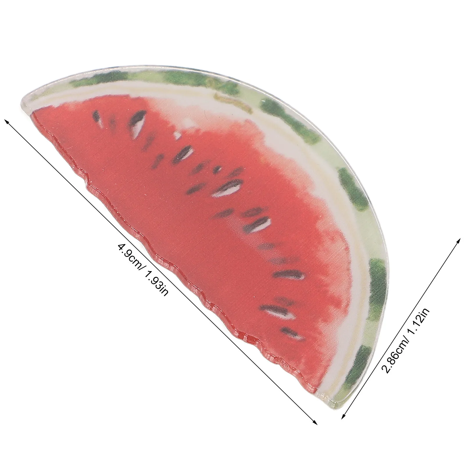 100Pcs Watermelon Lapel Pin Cute Cartoon Brooch Acrylic Fruit Badge Party Favor Summer Luau Brooch Decoration Gift for Women Men