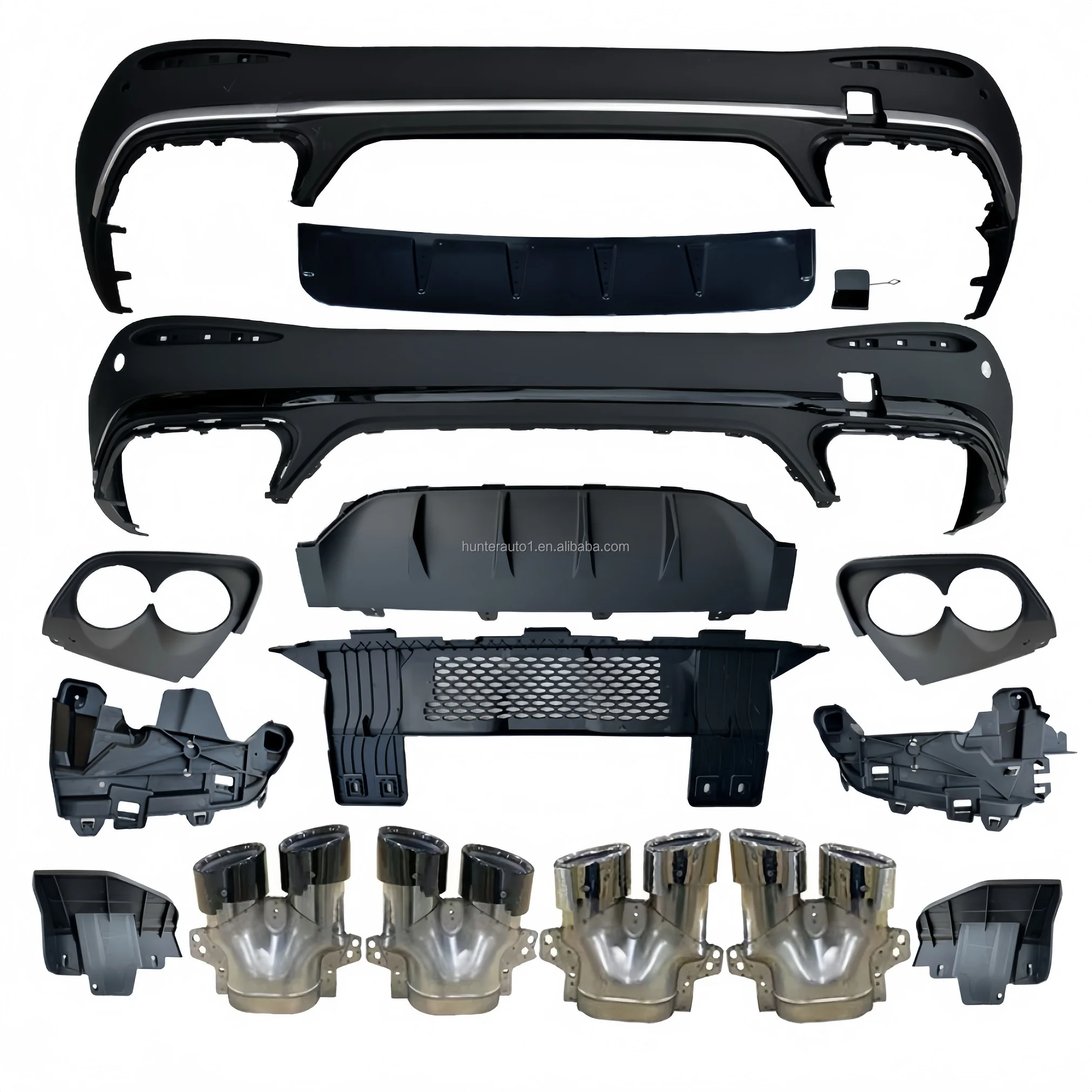 

Dream Garage GLC43 Style Rear Diffuser Exhaust Tip For 2023+ GLC X254 Upgrade GLC43 Rear Diffuser Exhaust With
