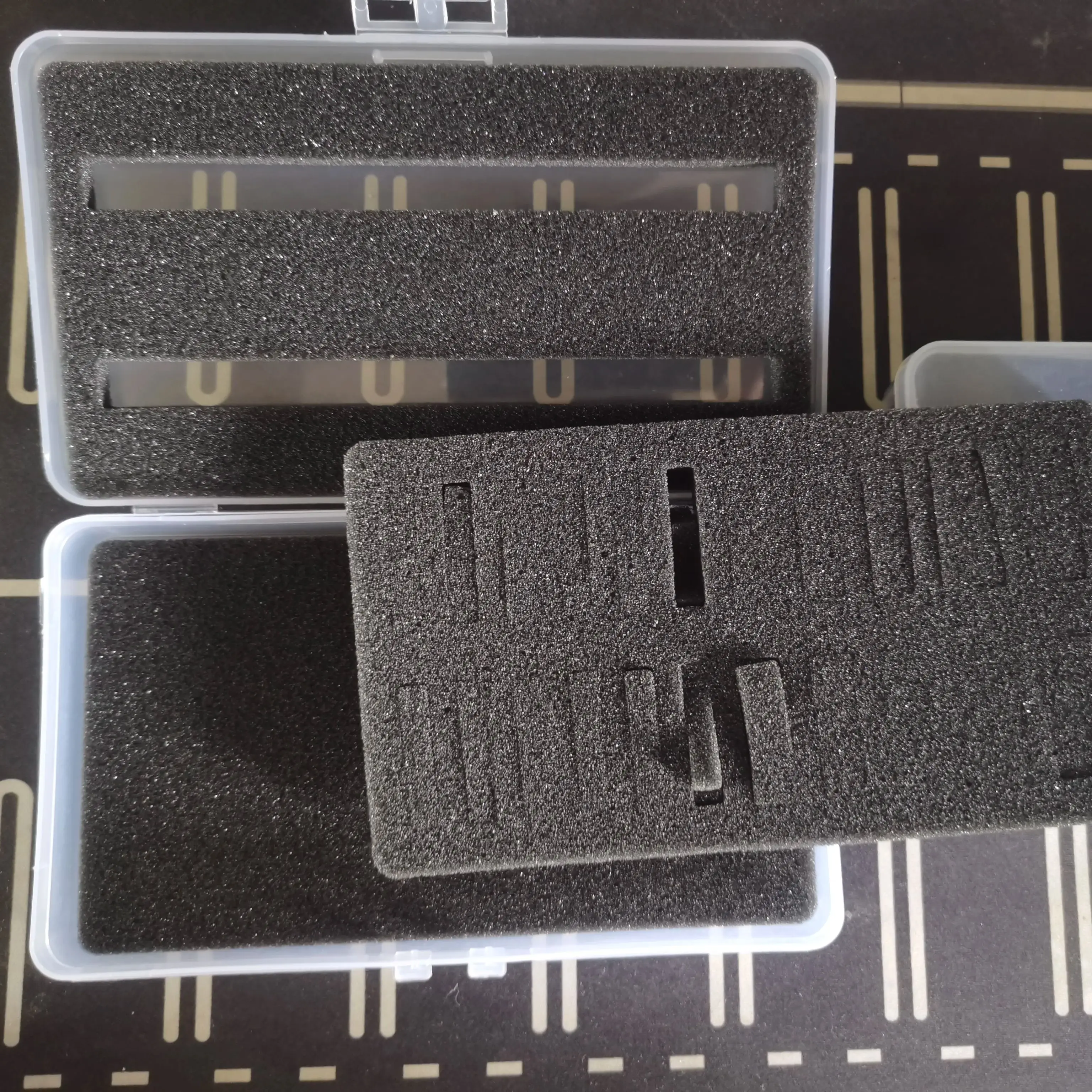 Caja de exhibición de almacenamiento para muñecas, figuritas, caja de plástico de espuma, herramienta de pieza, 1/64