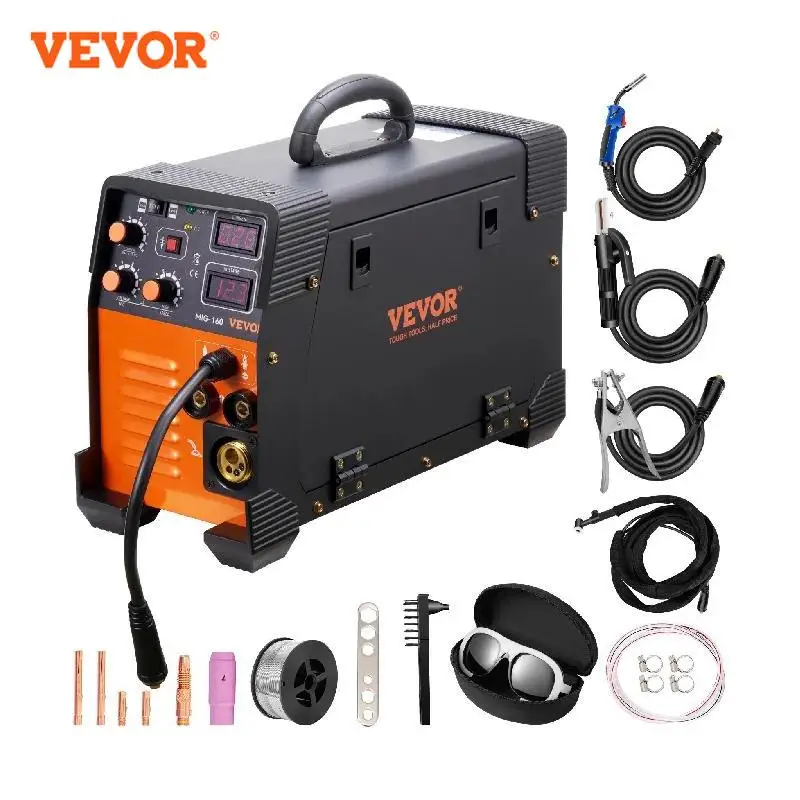 VEVOR 3 in 1 MIG Welding Machine 160/200/250 Amp MIG TIG Arc Welder 220V Lift ARC Welder IGBT DC Inverter Welding Machine