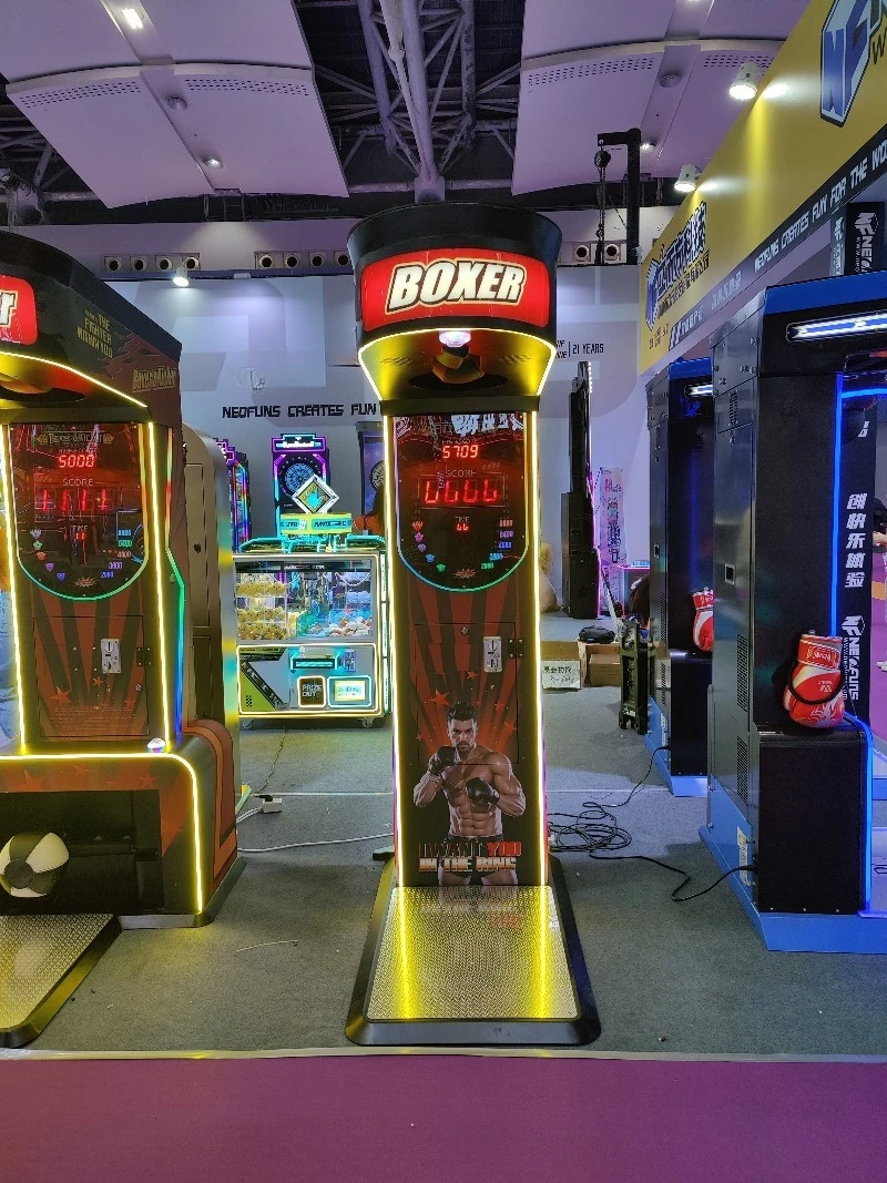 Arcade Boxing Punch Machine Coin Operated Electronic Hammer Game for Street Amusement Park Best Price Sale Custom