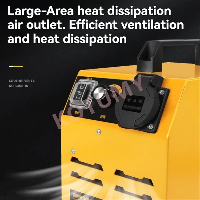 1200W Woodworking Dust Collector Linkage Start Stop Stepless Speed Regulation Wet Dry Dual-use Dust Collector