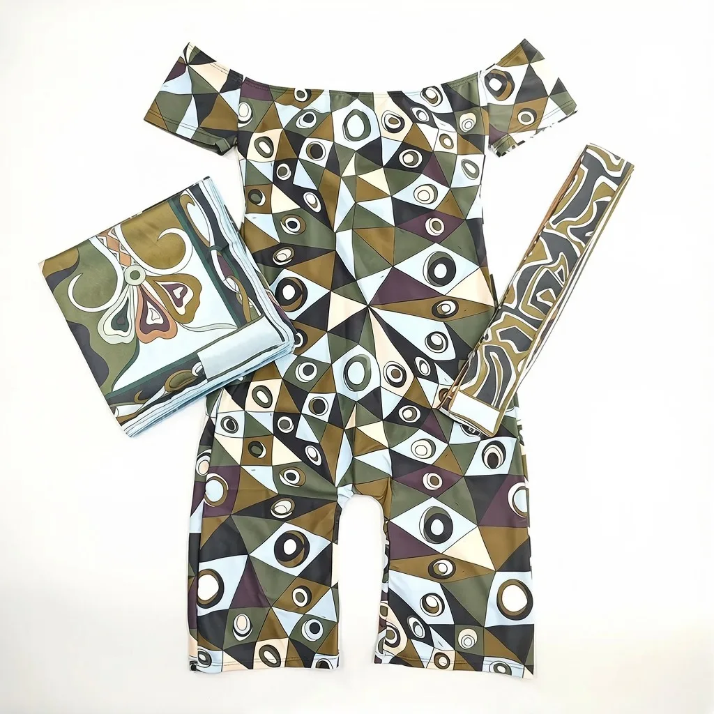 ribbon scarf rompers