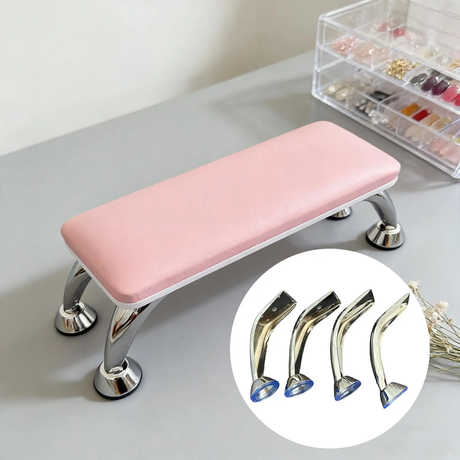 

Manicure Nails Tech Hand Rest Replacement Legs Iron Durable Nail Products Accessories for Nail Design Luxury Setup