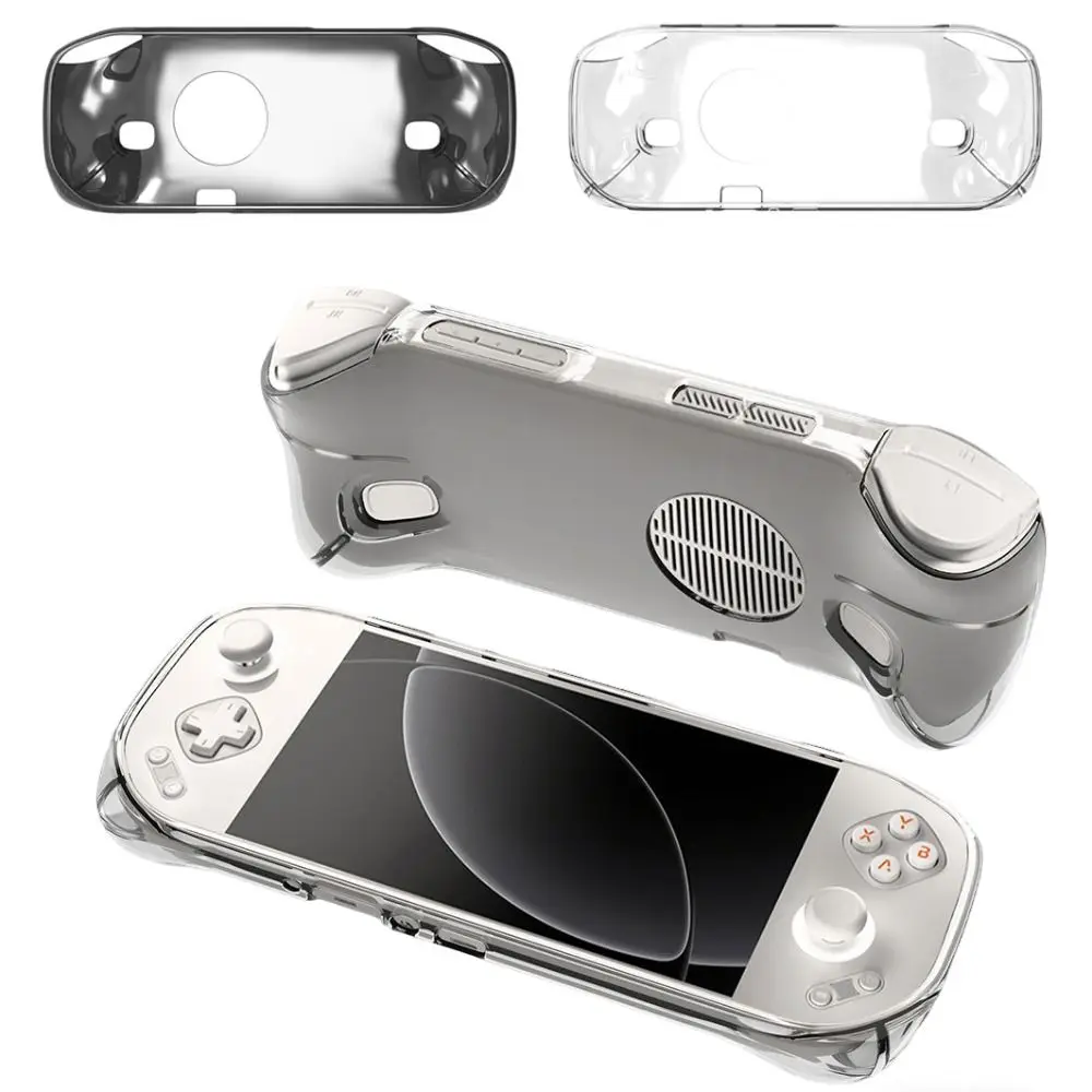 Transparente Hülle für Handheld-Spielkonsolen, TPU, stoßfeste Schutzhülle, weiche, rutschfeste Gehäuseschale für MANGMI Pocket Max