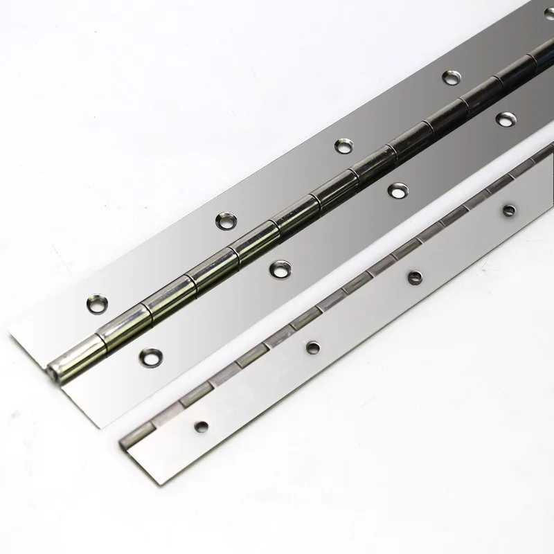 6in-20in Piano Hinges Heavy Duty Stainless Steel 304 Continuous Hinge Long Cabinet Cupboard Furniture 2pcs 8in 10in 12in 16in