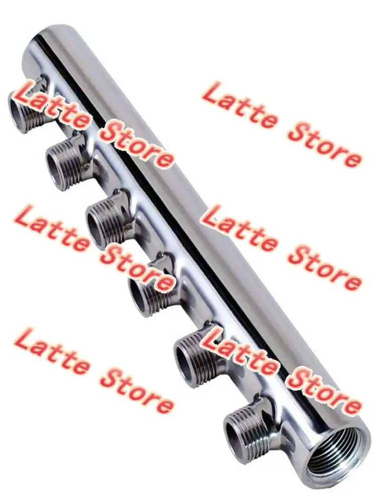 304 Stainless Steel Underfloor Heating Manifold, 1 Inch Female To 6 Points Male Thread Custom Water Distributor