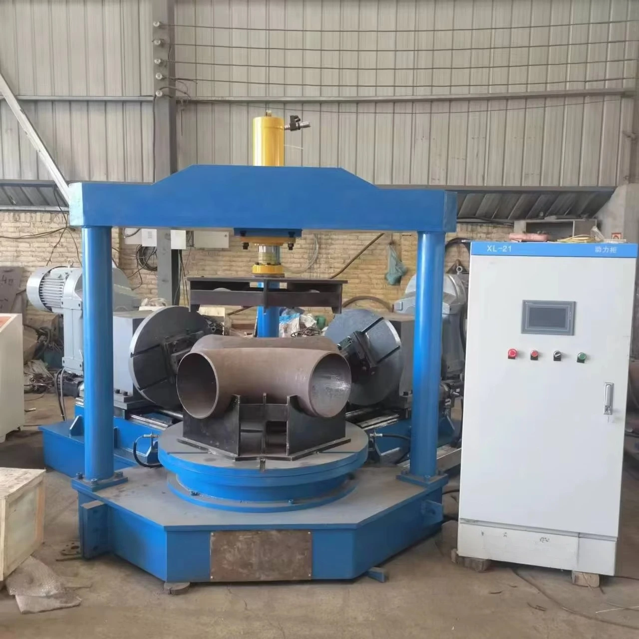 Elbow Bevelling Machine Reliable Tool for Elbow Welding Prep Elbow Pipe Fittings Equal Tee Beveling Machine