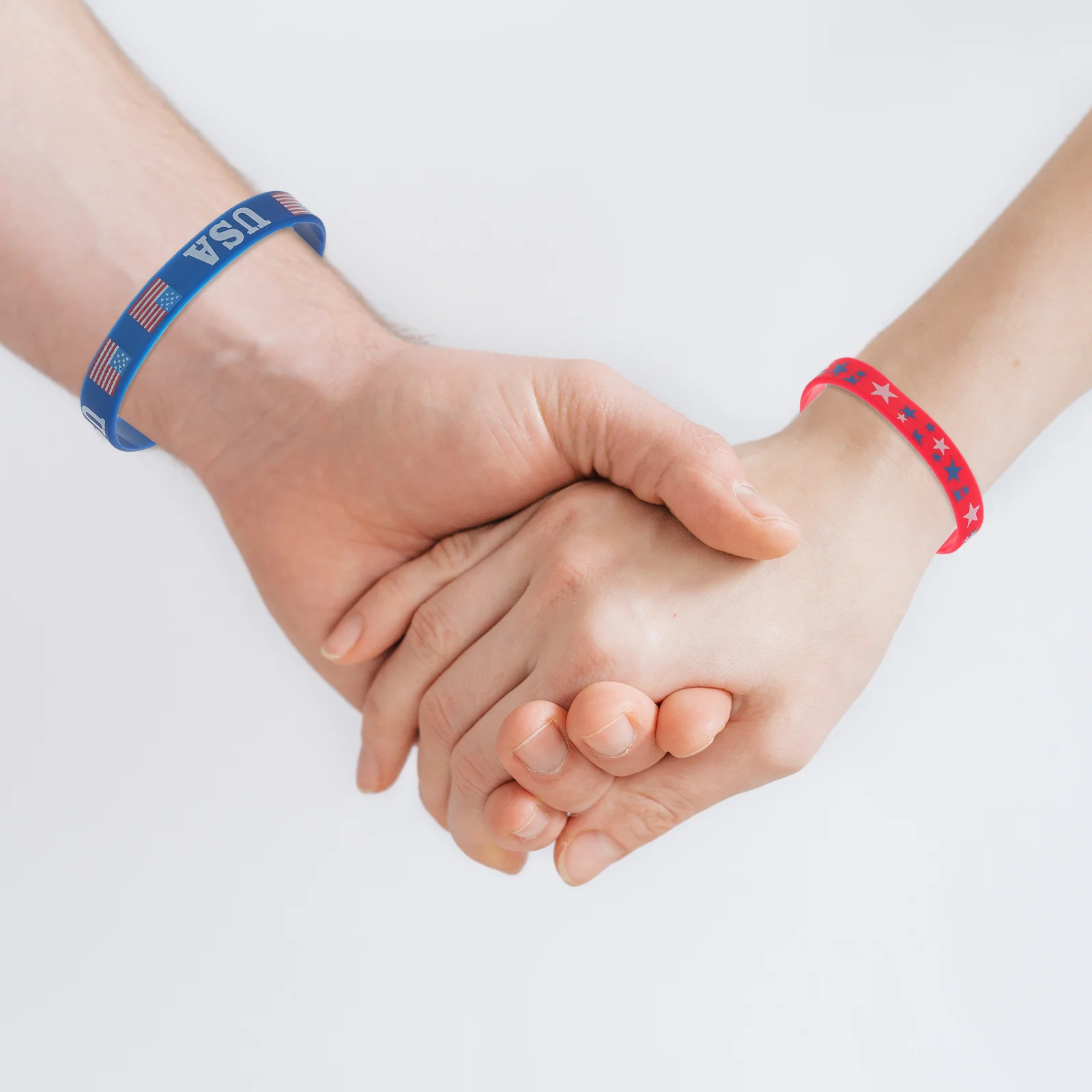 

36pcs Patriotic Theme Silicone Bracelets Independence Day Party Favors Reusable Wristbands For Family Kids Friends Decorative