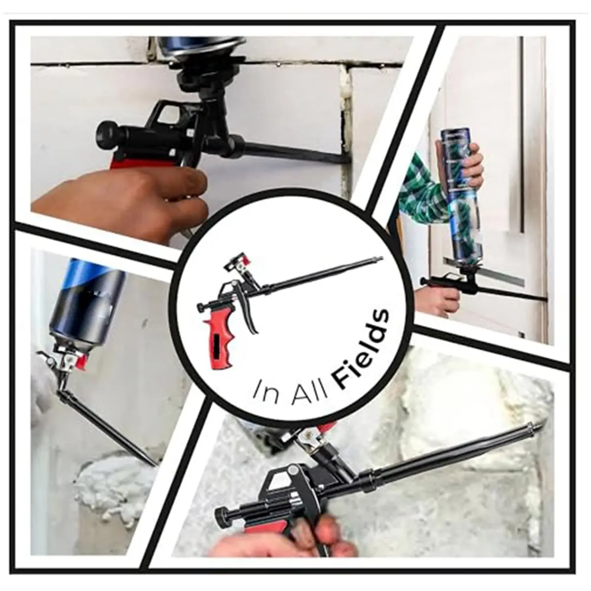 

Профессиональная расширяющаяся пена — прочный металлический корпус, идеально подходит для герметизации, заполнения, герметизации, не требующей очистки пены