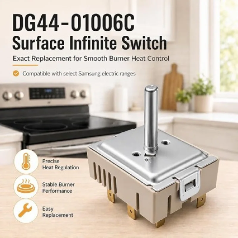 DG44-01006C Infinite Switch Replacement for Samsung Electric Range-Replaces PER001-12D AP5967428-Range Surface Element Control