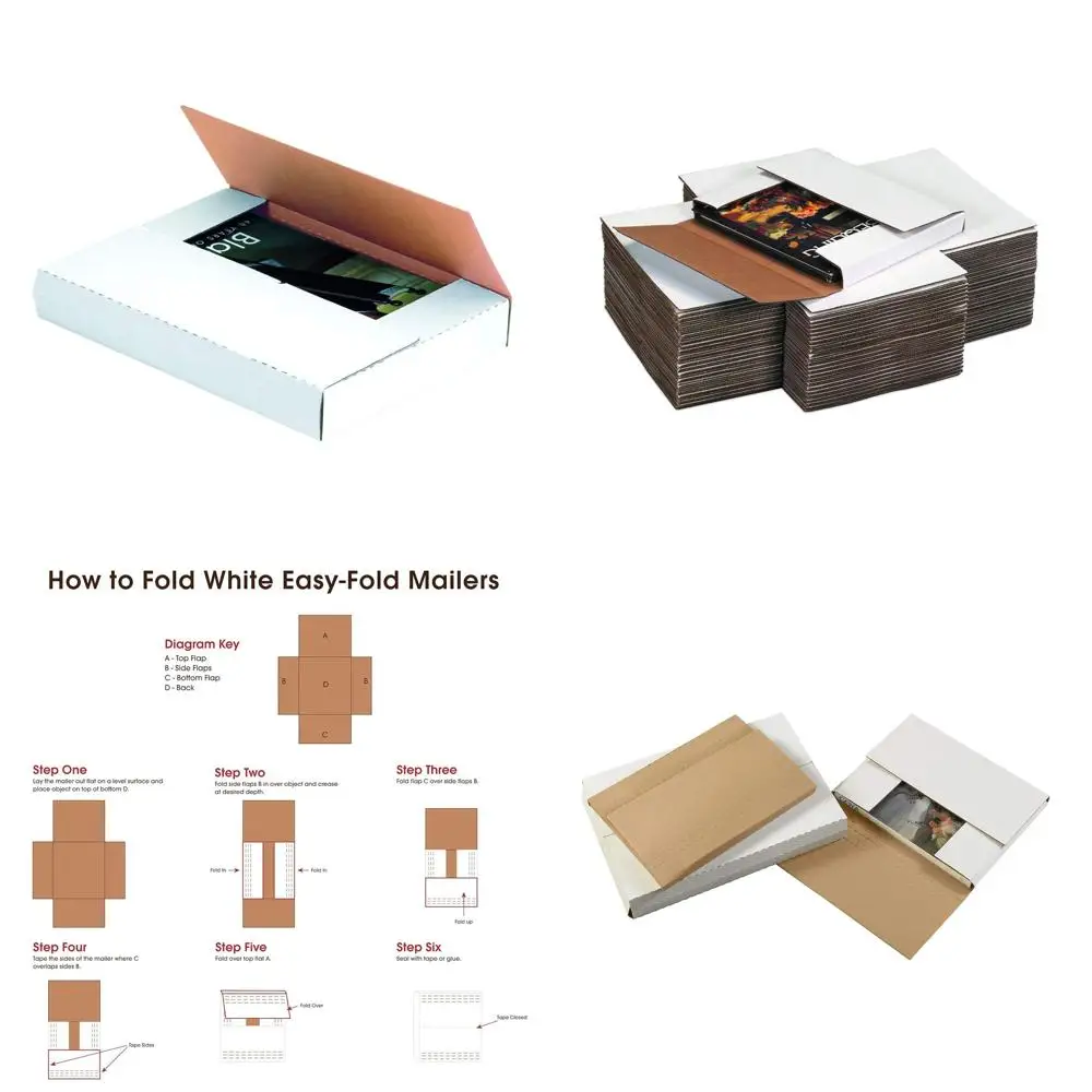 

Почтовые пакеты 7,5 x 7,5 x 2 дюйма, с легким отрывом, крафт-бумага, упаковка 50 штук