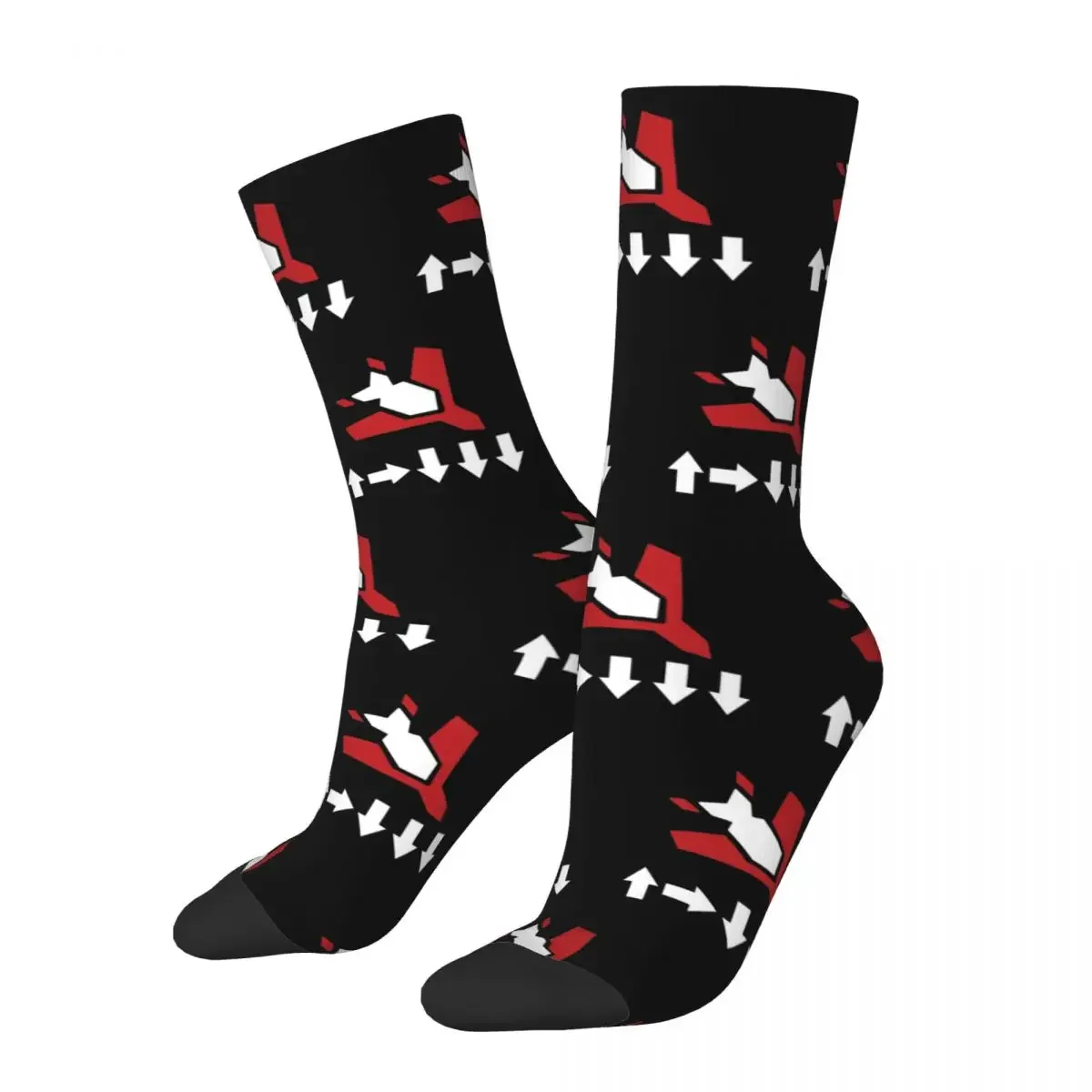 Happy Funny Male Men Socks Novelty Helldivers Stratagem 500 Kg Bomb Sock Skateboard Women's Socks Spring Summer Autumn Winter