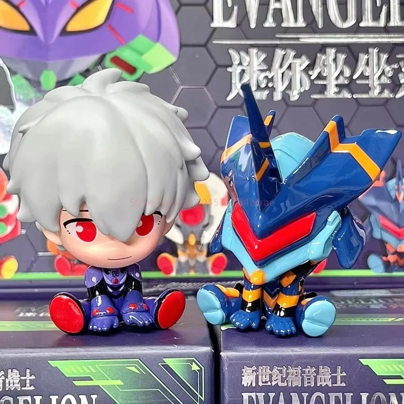 

Hot Genuine EVA New Century Evangelion Mini Sitting Series Blind Box Cute Eva Trendy Toys Desktop Decoration Boy's Birthday Gift