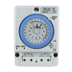 Electrical Mechanical Timer Switch Analog Dial Timers 24hours 7days 15A 20A Din Rail Weekly Programmable Timer Controller