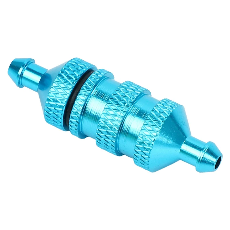 4X 1/8 1/10 RC نموذج قطع غيار السيارات فلتر الوقود نيترو لـ HSP 02156 94122 94188، أزرق