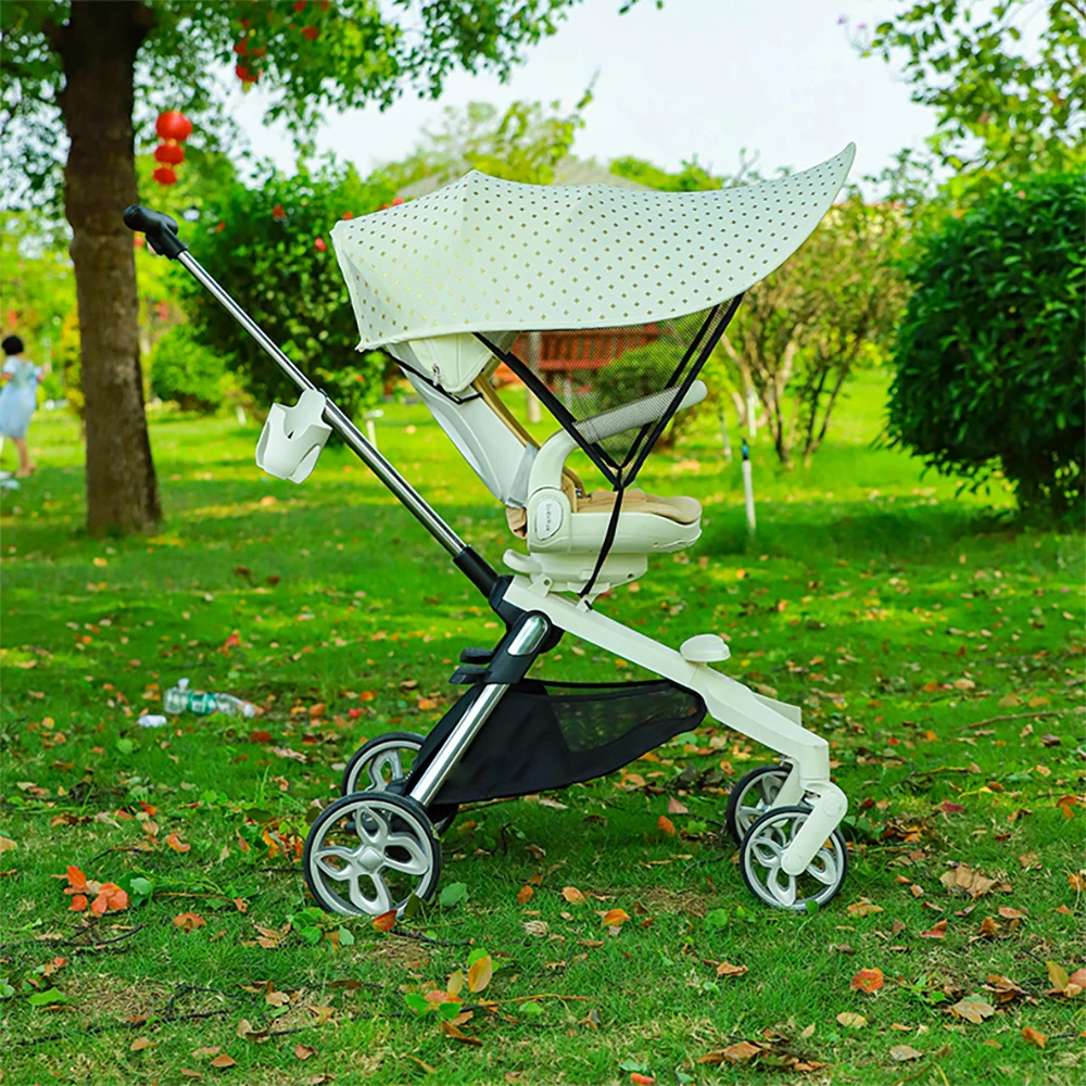 Universal Sunshade cover for Baby Stroller Enlarge Canopy Extension UV Protector Starry Sky Print Stroller Accessories