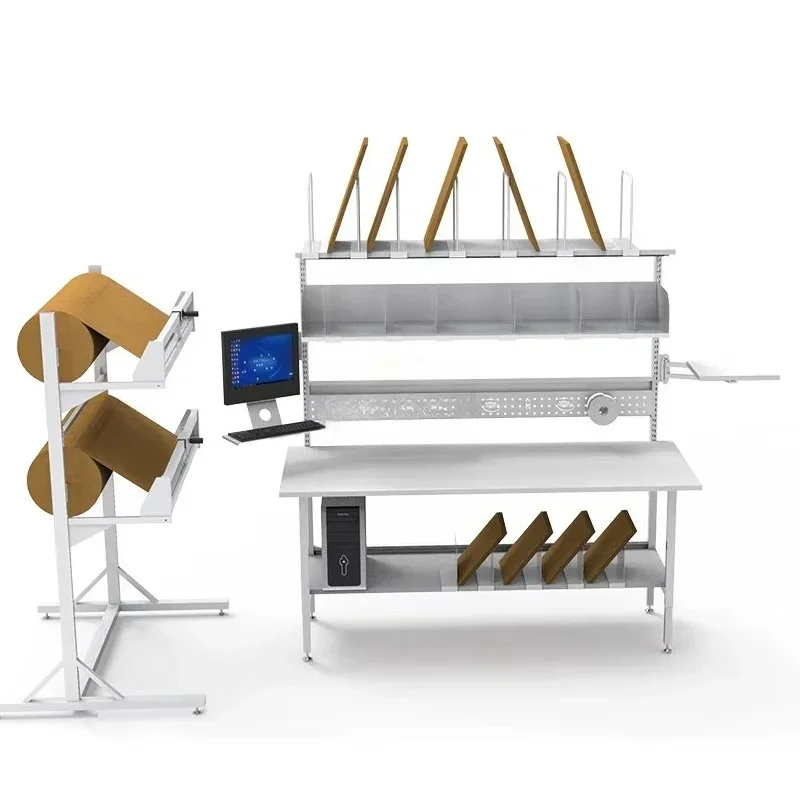 Warehouse foam packaging cutting machine workbench, for packaging workstation workbench, for gift woodworking workbench