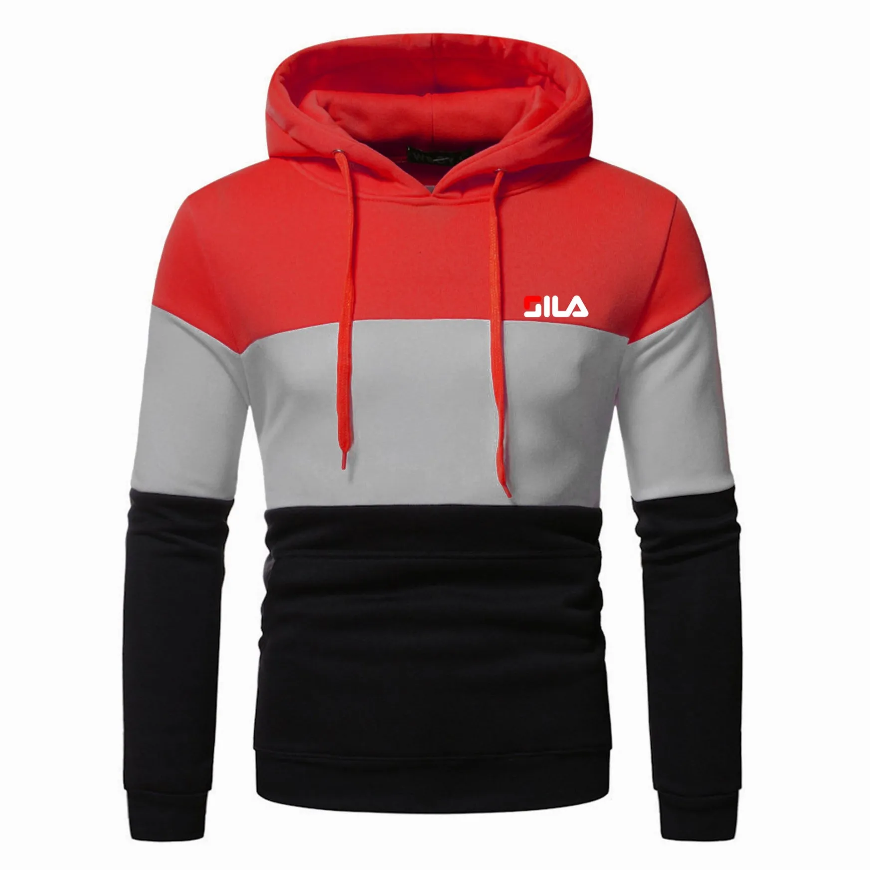 

Tri-color wool hoodie Men's and women's long-sleeved casual hoodie crewneck sweatshirt bottom shirt pullover