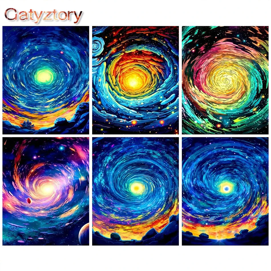 

GATYZTORY Oil Painting By Numbers Abstract Drawing On Canvas HandPainted Coloring By Numbers For Adults Kits DIY Home Wall Decor