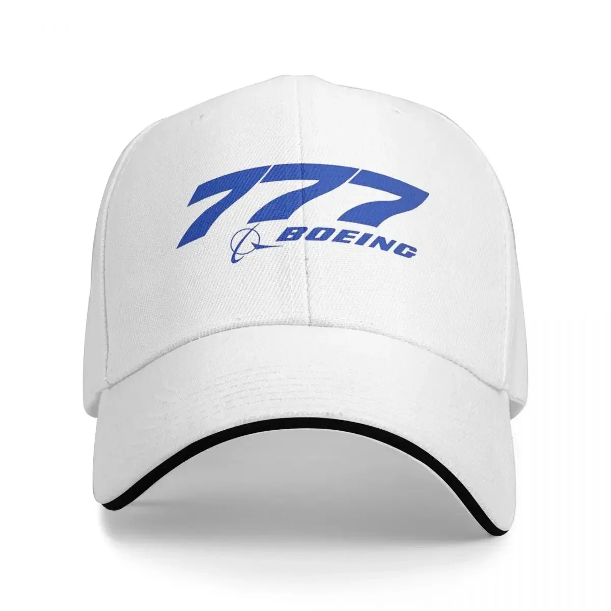 Boeing 777 Logo Baseball Cap Fashion Boeing Lovers Aviation Fans Sandwich Cap Unisex Style Adjustable Dad Hat Activities