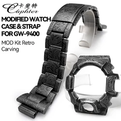 Metal Watchband With Watch Case For Casio For G-shock GW-9400 GW9400 Men's Bracelet Strap With Watch Bezel 316 Stainless Steel M