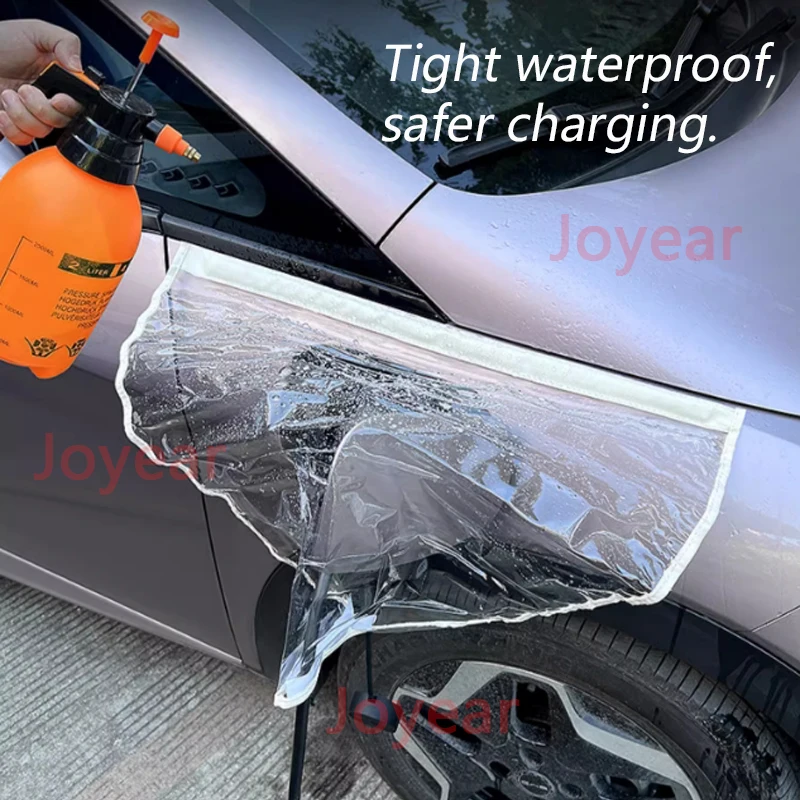 For BYD Atto 2 Dolphin EV 2021-2022 Car Charging Gun Rain Cover Magnetic fixation Car Exterior Modified Protective Accessories