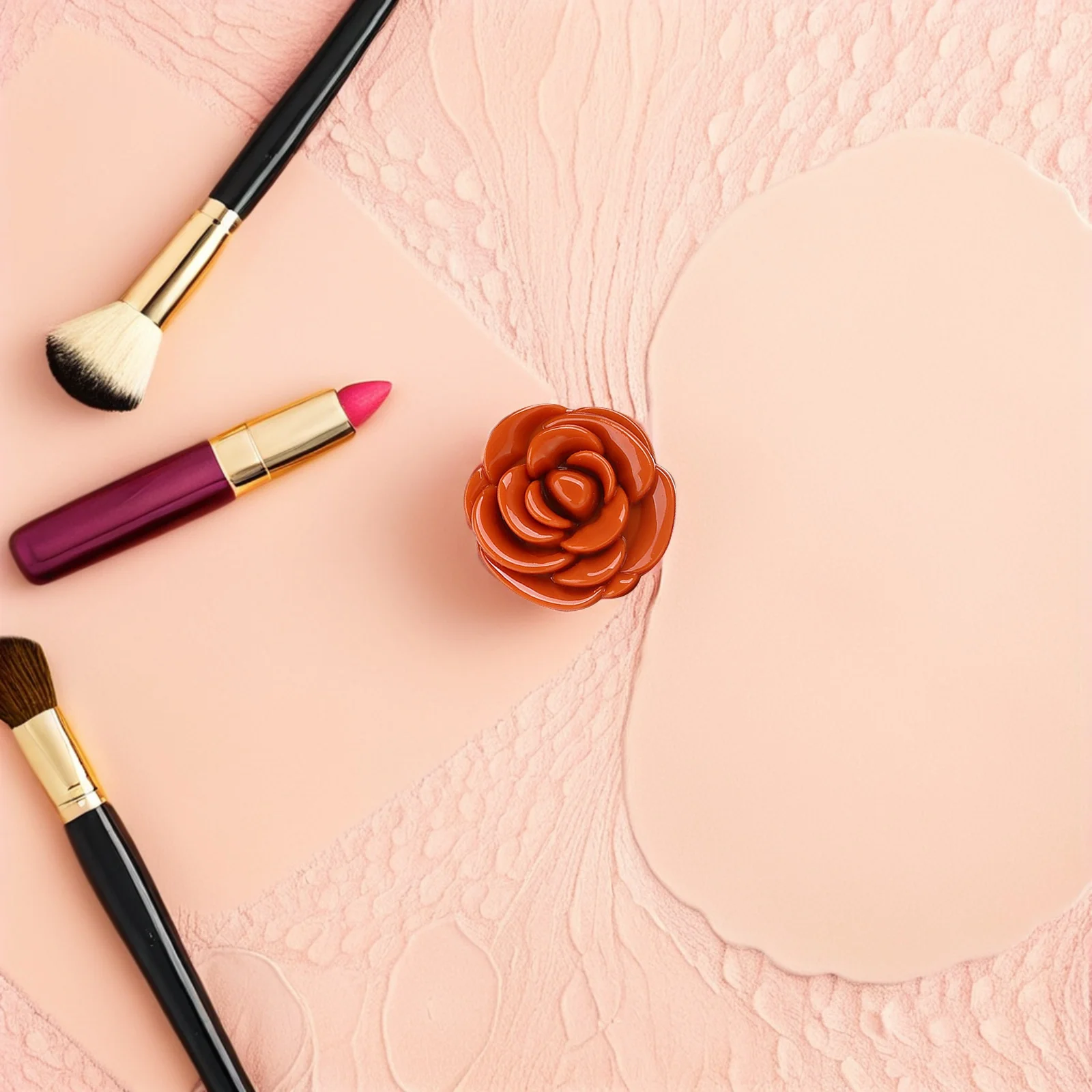 Contenitori vuoti a forma di fiore da 6 pezzi, ricaricabili, per rossetto, balsamo, fard, contenitori da viaggio per crema, contenitori da viaggio