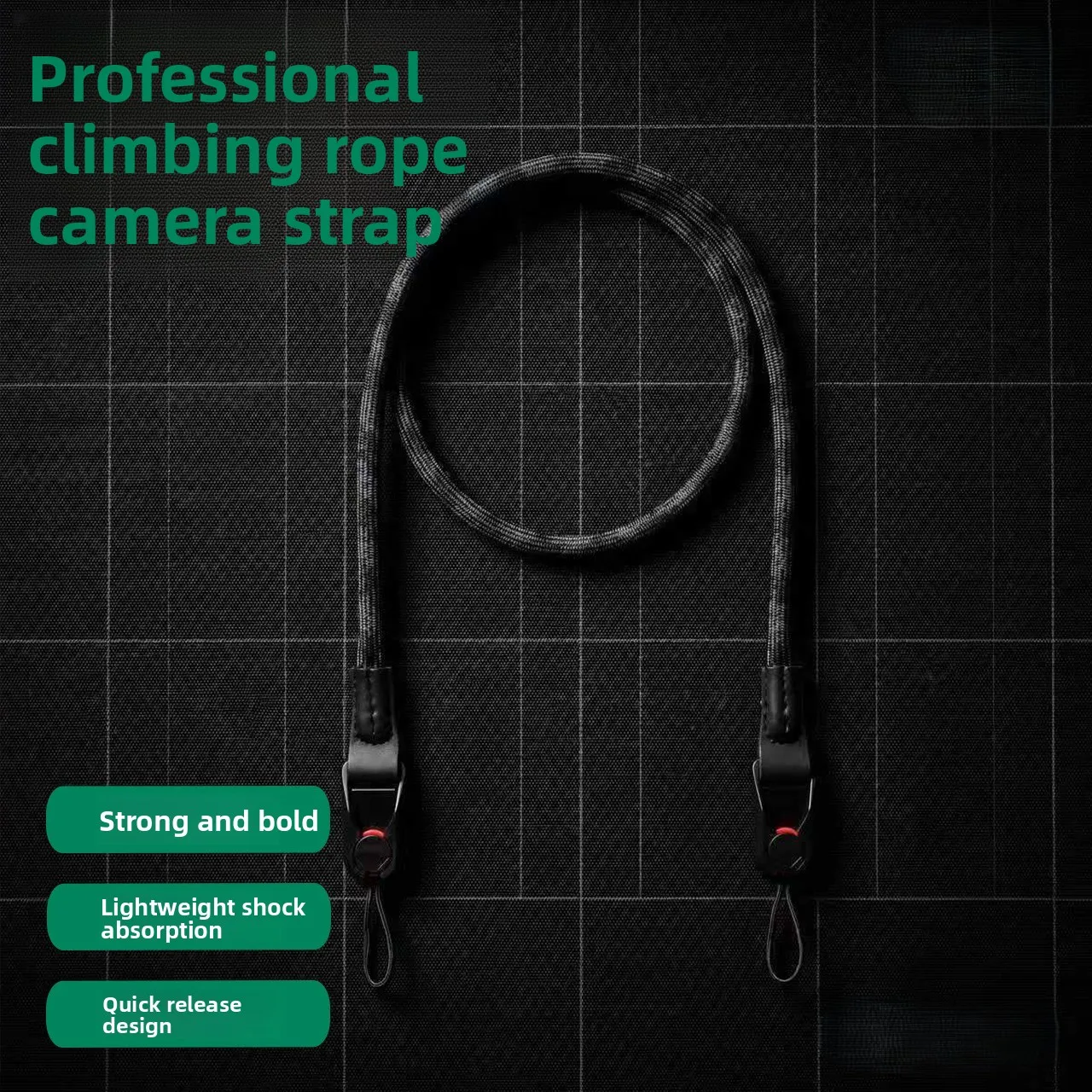 Quick-Release Adjustable Camera Strap Durable Polyamide Climbing Rope for DSLR Mirrorless Cameras For Nikon Canon Sony Fuji